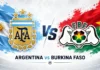 Argentina vs Burkina Faso Poster