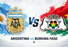 Argentina vs Burkina Faso Poster
