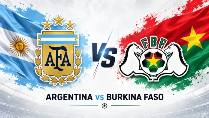 Argentina vs Burkina Faso Poster Argentina vs Burkina Faso Poster