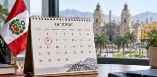 8 de octubre, feriado en Perú.