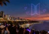 Show de drones de BTS en Lima.