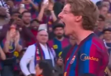Gol de Anthony Gordon con el Barcelona