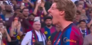 Gol de Anthony Gordon con el Barcelona