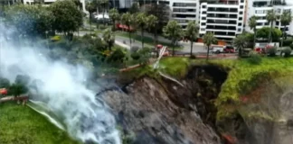 Incendio en Miraflores deja acantilado calcinado: reportan caída de rocas en la Costa Verde Incendio en Miraflores, Costa Verde
