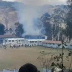 Incendio en local de votación ubicado en el distrito de Sorochuco, provincia de Celendín, región Cajamarca,