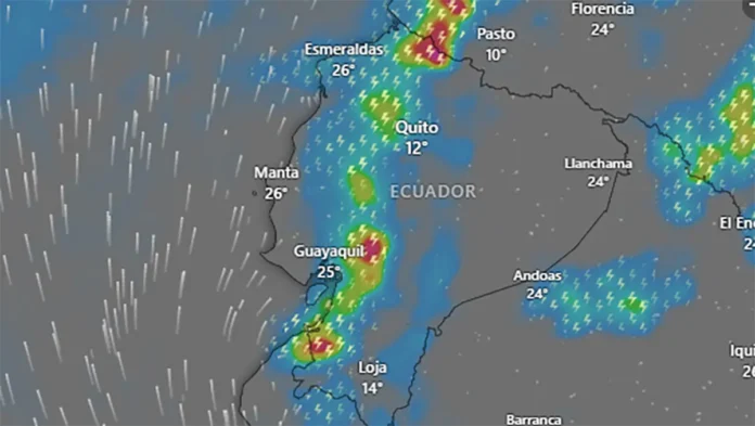 Lluvias en Ecuador hoy 23 de octubre Lluvias en Ecuador hoy 23 de octubre