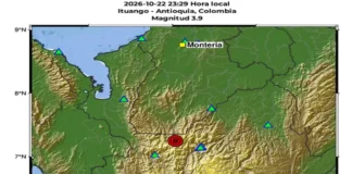 Temblor en Colombia