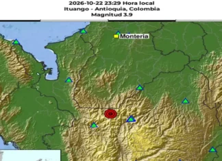 Temblor en Colombia