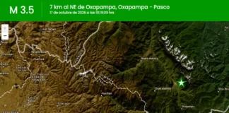 Temblor en Pasco