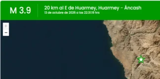 Temblor hoy en ancash