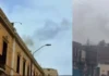 incendio en mesa redonda