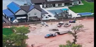 Inundaciones en Utah, Estados Unidos.
