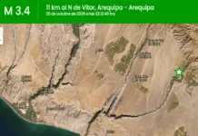 Temblor de magnitud 3.4 se registró al norte de Vítor, en Arequipa, este 20 de octubre temblor en arequipa