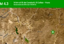 temblor en puno hoy