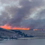 Incendio en los Uros, Puno.